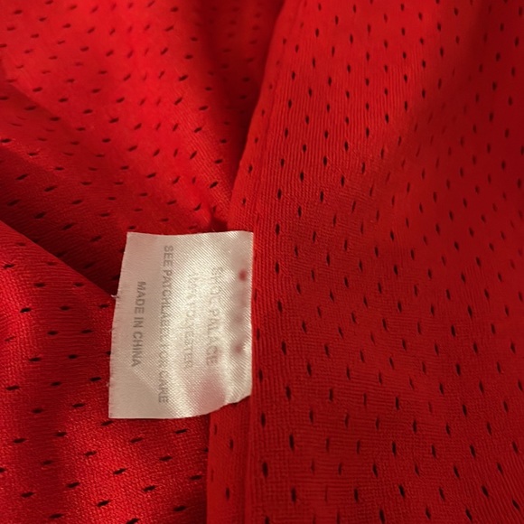 Vintage Bascom Projects 1993 -XXV  Red Basketball Mesh Shorts L - Picture 6 of 8